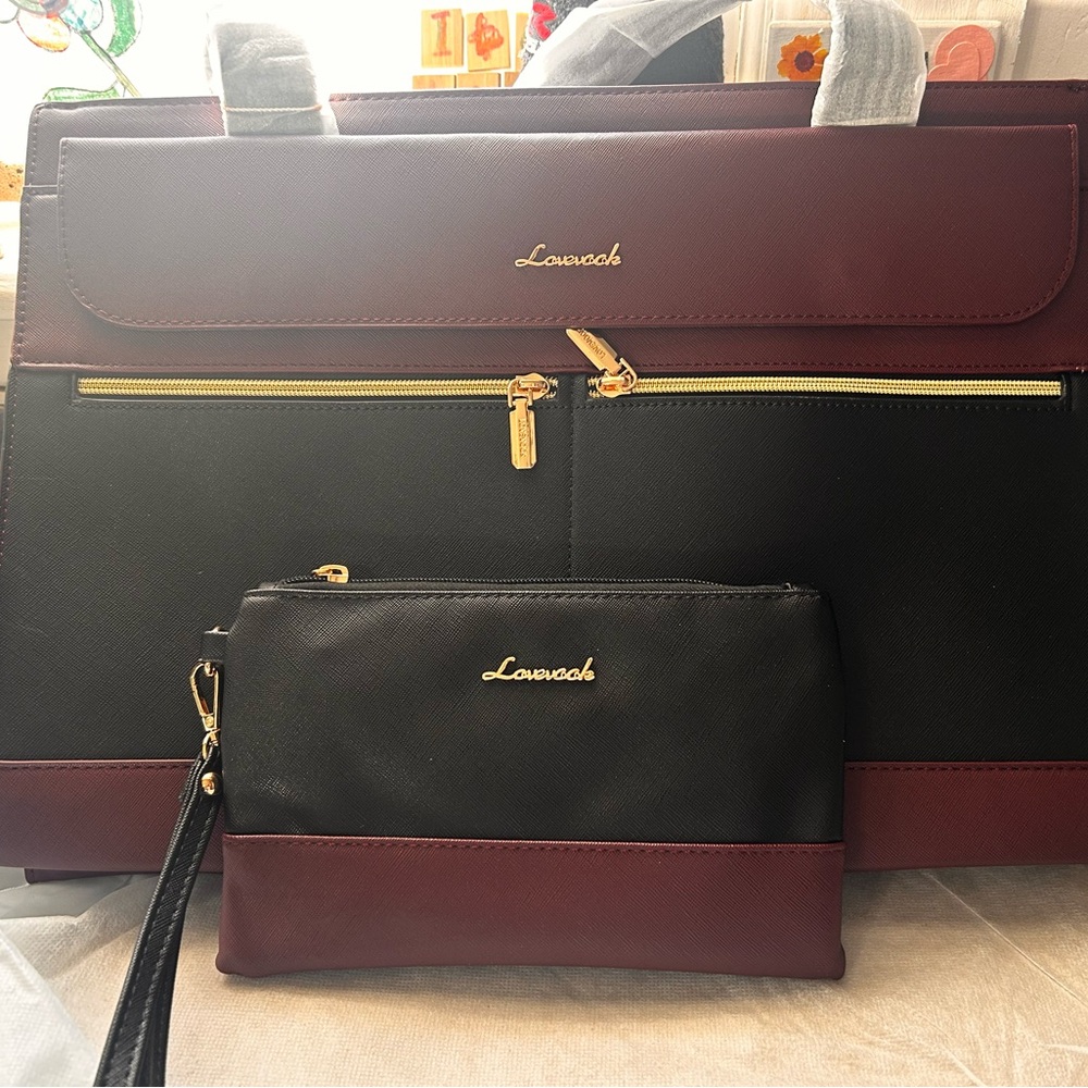 Black and Dark Purple Laptop-Lovevook